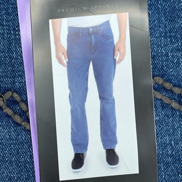 Urban Star Mens Stretch Slim Fit Jeans Light Blue 30x29 a1305 - Picture 2 of 6